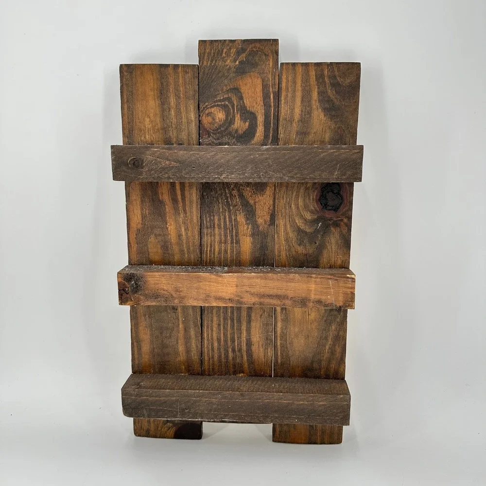 Small Rustic Reclaimed Wood Wall‎ Shelf Farmhouse Decor Cottagecore Display